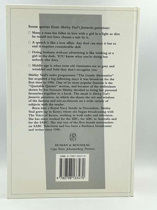 Shirley Veal's Favourite Quotations