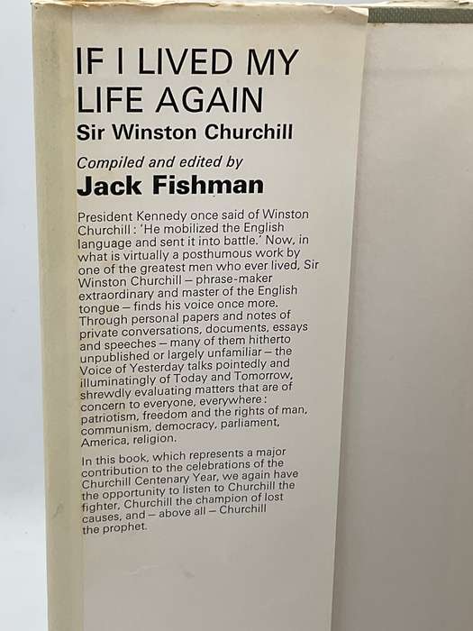 If I Lived My Life Again - Sir Winston Churchill