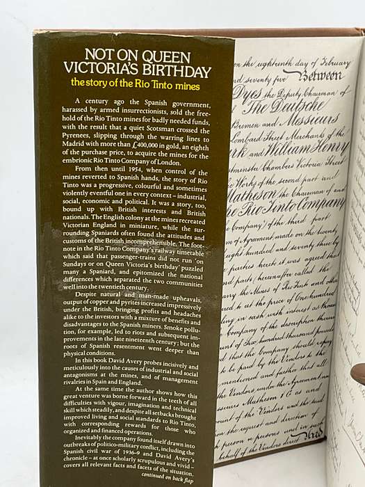 Not on Queen Victorias Birthday - David Avery | The Story of the Rio Tinto Mines