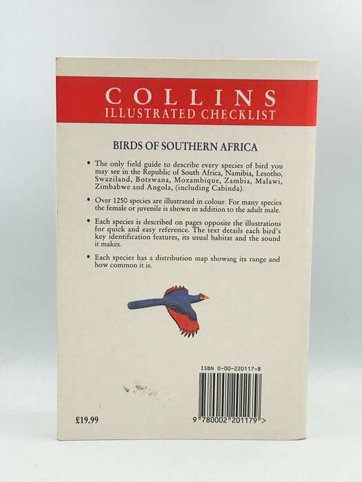 Collins Illustrated Checklist Birds of Southern Africa Birds