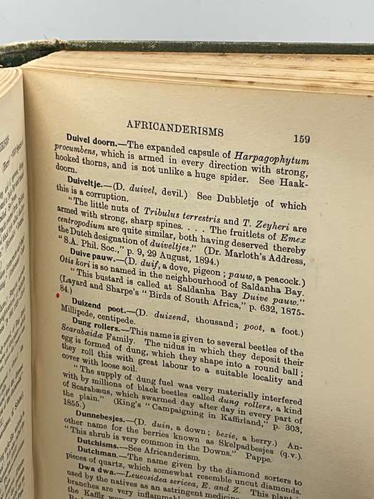 Africanderisms ~ A Glossary of South African Colloquial Words ... Charles Pettman 1913