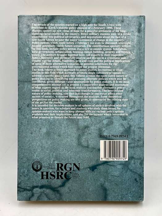Policy Options for a New South Africa | Edited by Fanie Cloete, Lawrence Schlemmer & Daan van Vuuren