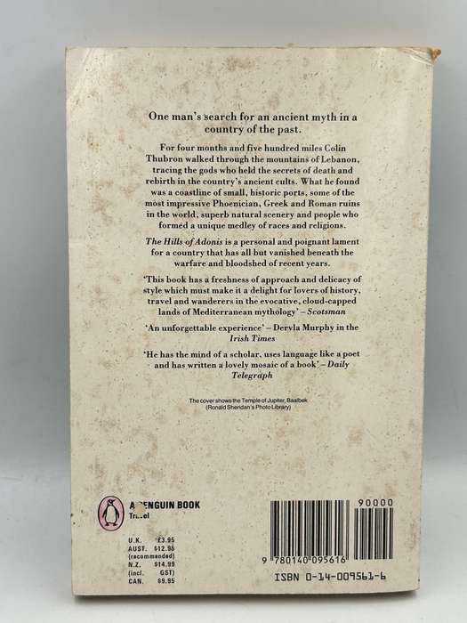 The Hills of Adonis: A Journey in Lebanon by Colin Thubron