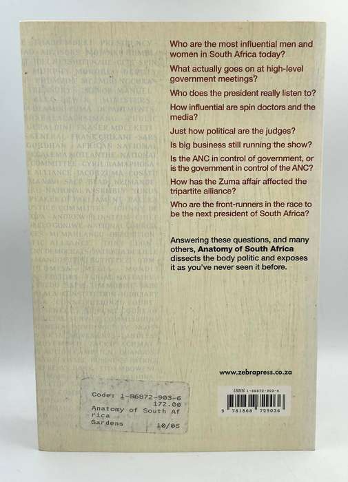 Anatomy of South Africa Who Holds the Power?  By Richard Calland