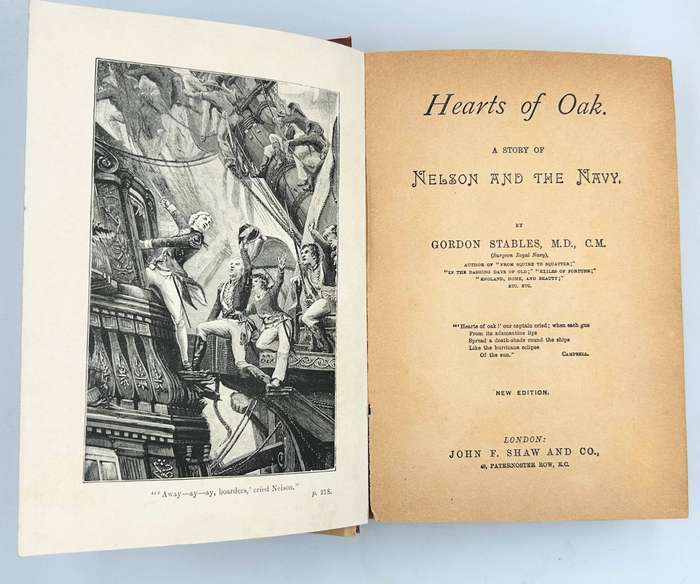 Hearts of Oak - A Story of Nelson and Navy by Gordon Stables | Decorative