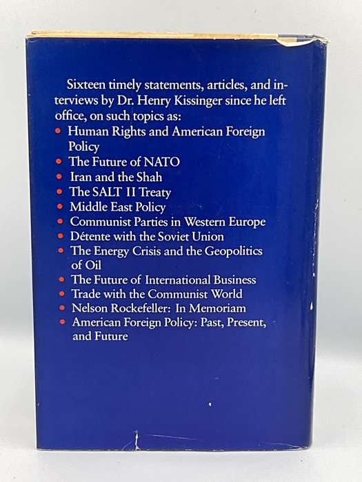 Henry Kissinger ~ For the Record: Selected Statements 1977-1980