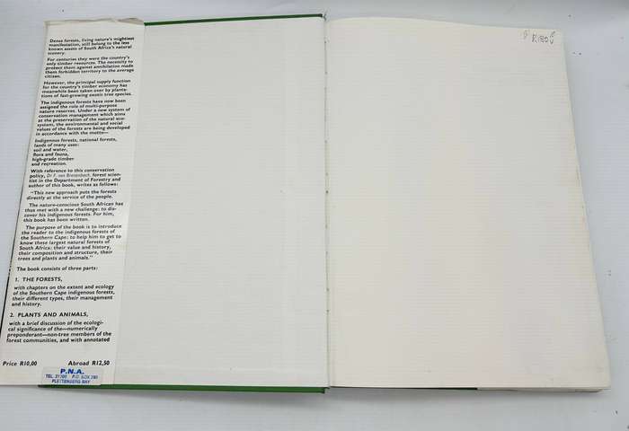 Southern Cape Forests And Trees - F Von Breitenbach - Hardcover 1974