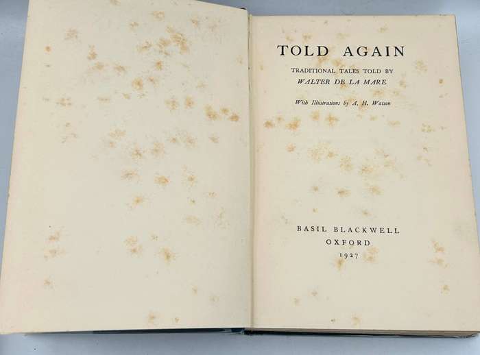 Told Again ~ Walter De la Mare 1927 | Fairy stories with illustrations
