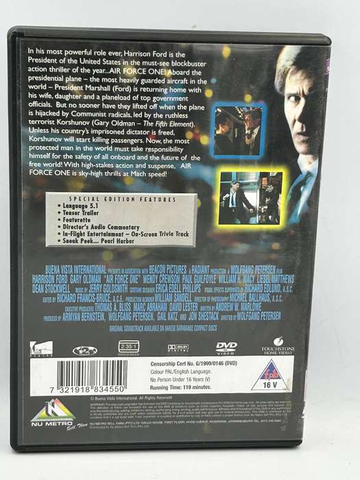 Air Force One DVD - Harrison Ford
