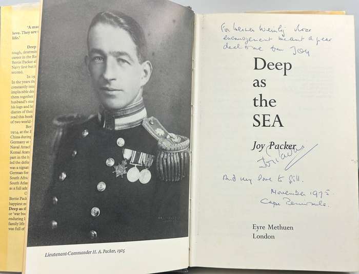 Deep as the Sea by Joy Packer ~ Story of Bertie Packer Royal Navy | Signed & Inscribed