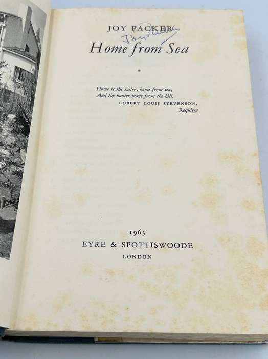 Home from Sea by Joy Packer | Signed & Inscribed First Edition