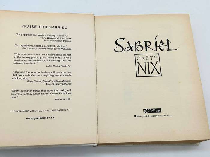 Sabriel ~ Garth Nix | First UK Edition Hardcover 2002