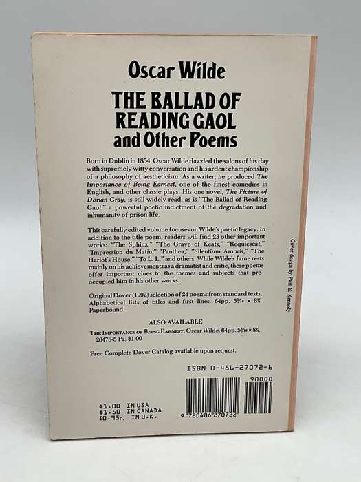 The Ballad of Reading Gaol and other poems by Oscar Wilde