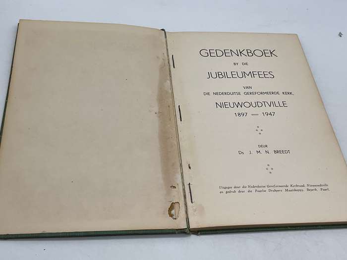 Gedenkboek by die Jubileumfees - Nieuwoudville - 1897 - 1947