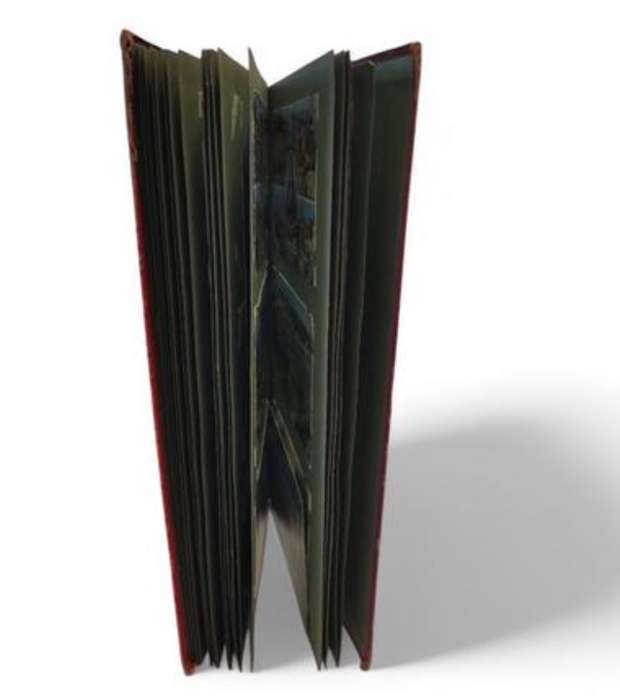 Vintage Postcard Album with Colourful British, European and American Postcards