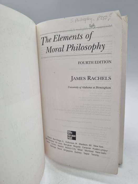 The Elements of Moral Philosophy - James Rachels | International Edition