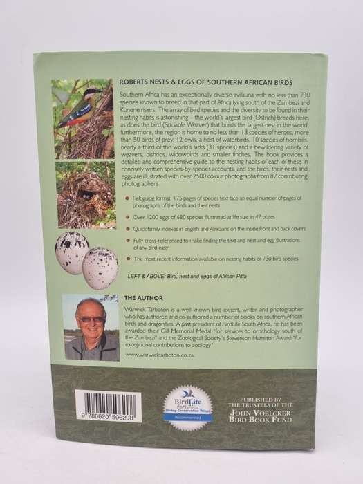Roberts Nests & Eggs of Southern African Birds - Warwick Tarboten