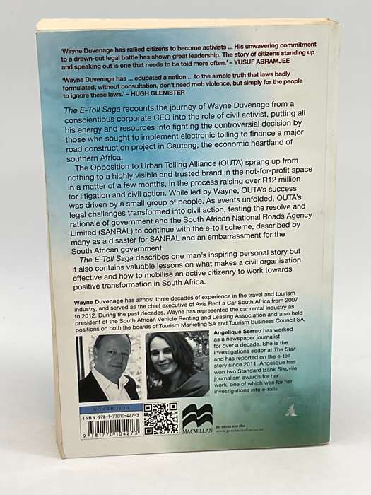 The E-Toll Saga | A Journey from CEO to Civil Activist by Wayne Duvenage and Angelique Serrao