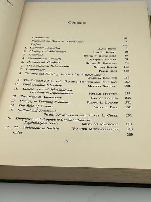 Adolescents: Psychoanalytic Approach to Problems and Therapy - Sandor Lorand, MD & Henry I. Schneer