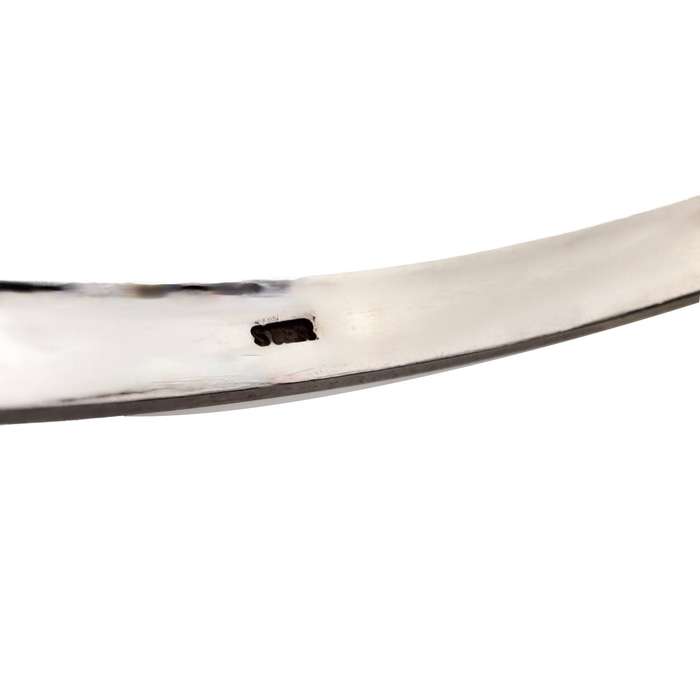 5 mm SOLID POLISHED 925 STERLING SILVER BANGLE. 17,7 grams