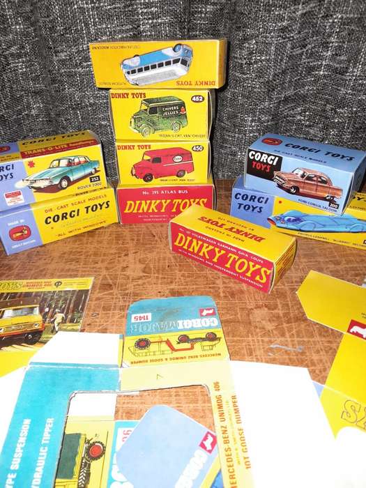 CORGI  and Dinky Reproduction   boxes for sale