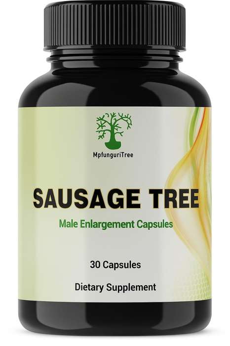 Sausage Tree / Mpfunguri (Kigelia Africana Fruit Powder & Capsules  Natural Vitality & Male Perfor
