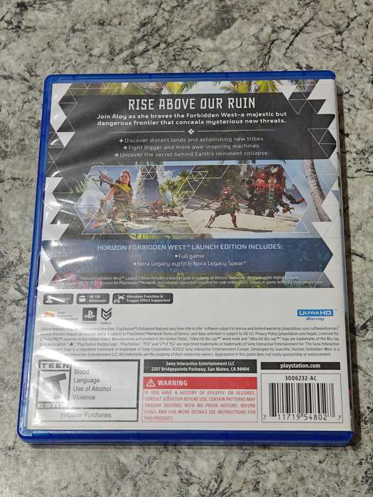 Horizon Forbidden West PlayStation 5 Like New!
