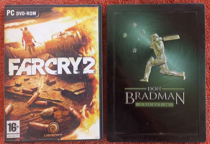 2x pc games lot - Farcry 2 & Don Bradman Cricket 14