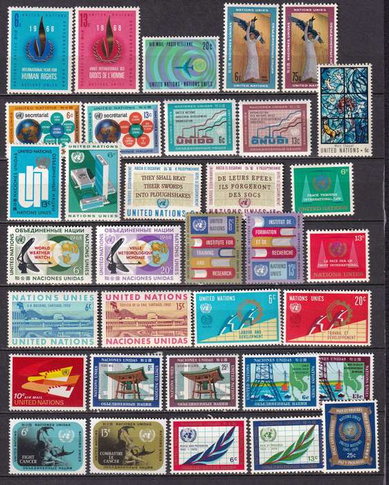 United Nation 1951> sets and part sets, M/H                (6 X SCANS)