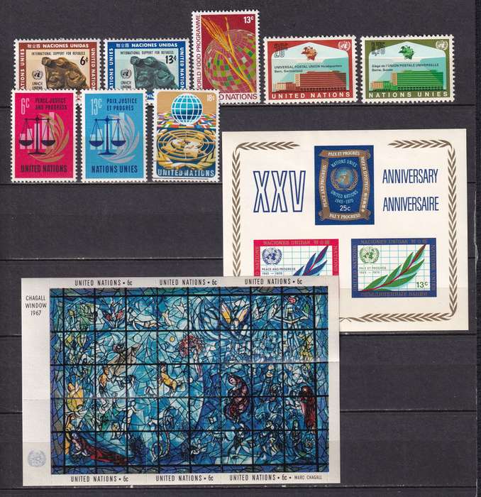 United Nation 1951> sets and part sets, M/H                (6 X SCANS)