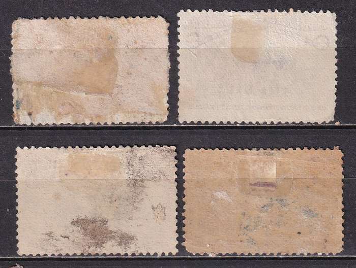 USA 1893 Columbus part set, M/H        (1,2,4c no gum, SG 235>, CV £130)