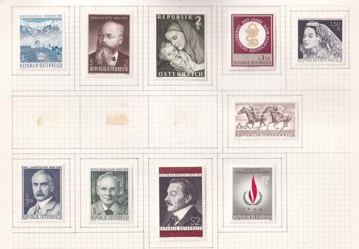 Austria 1965 > sets and part sets, M/H                  (15 SCANS)