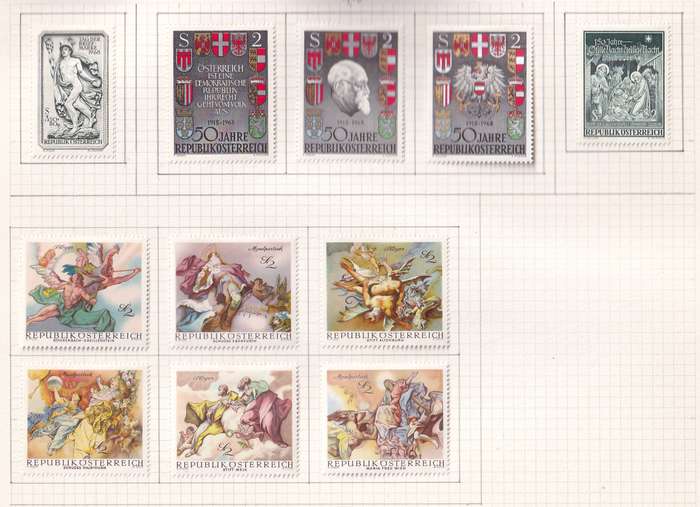 Austria 1965 > sets and part sets, M/H                  (15 SCANS)