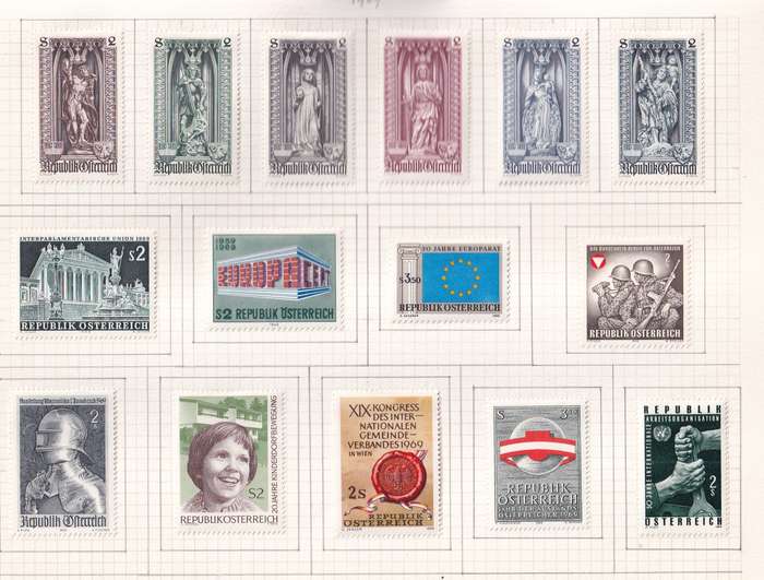 Austria 1965 > sets and part sets, M/H                  (15 SCANS)