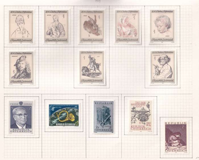 Austria 1965 > sets and part sets, M/H                  (15 SCANS)