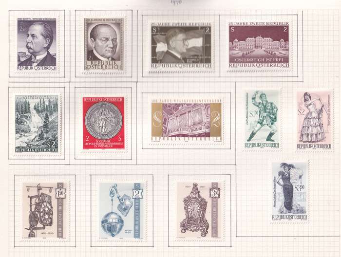 Austria 1965 > sets and part sets, M/H                  (15 SCANS)