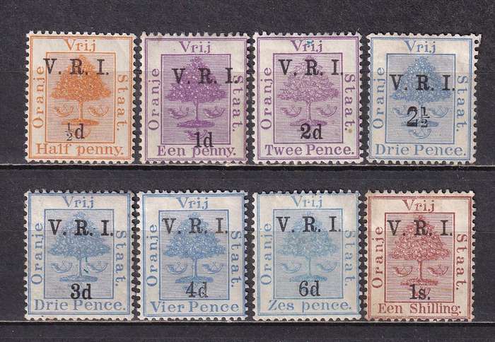 Orange Free State 1900 V.R.I. part set (level stops), M/H        (SACC , CV R950)