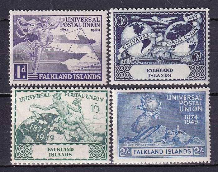 Falkland Islands  1949 UPU set, MNH              (SG 168-171, CV £12)