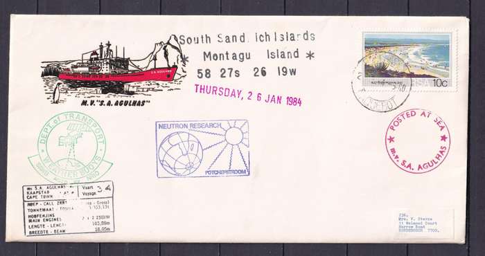SA National Antarctic Expedition Covers - SAMAE - SA AGULHAS               ( 12 x COVERS)