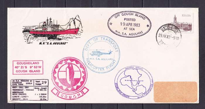 SA National Antarctic Expedition Covers - SAMAE - SA AGULHAS               ( 12 x COVERS)