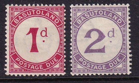 Basutoland 1933 Postage due sets, M/H        (SACC 1-2, CV R330)