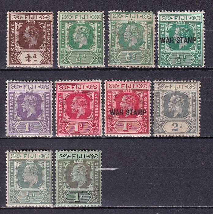 Fiji KG V & KG VI  mixed lot, M/H