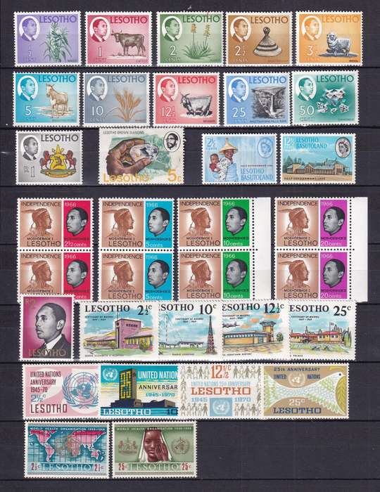 Lesotho sets and part sets, MNH & M/H              (3 X SCANS)
