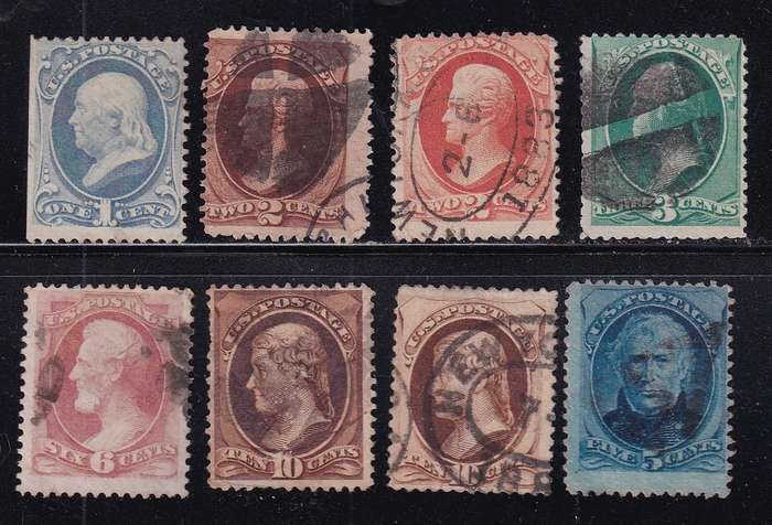USA 1870 part set, used                 (SG 207>)