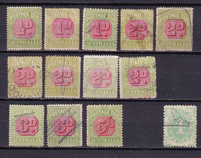 Australia Postage due part set, used