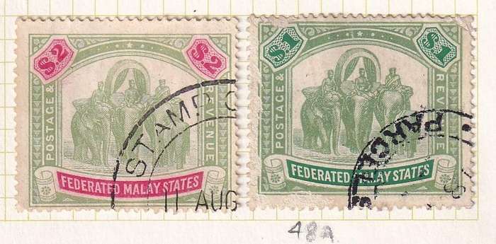 Malaysia Federated states 1904-22 part set , used                (SG 27>49, CV +£300)