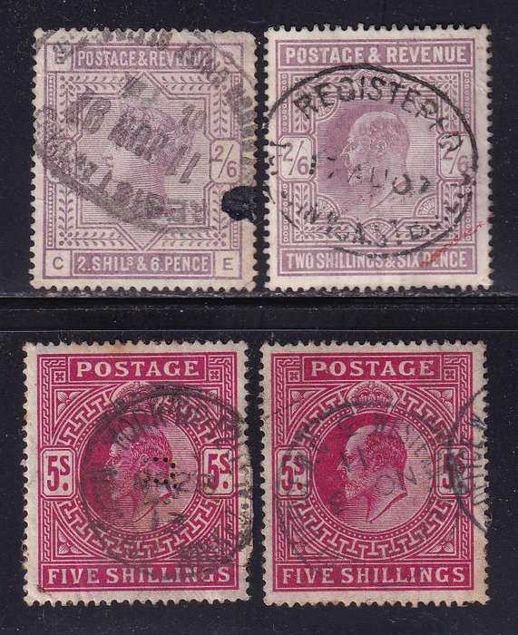 GB 1911-13 KE 2/6,5s & QV 2/6, used
