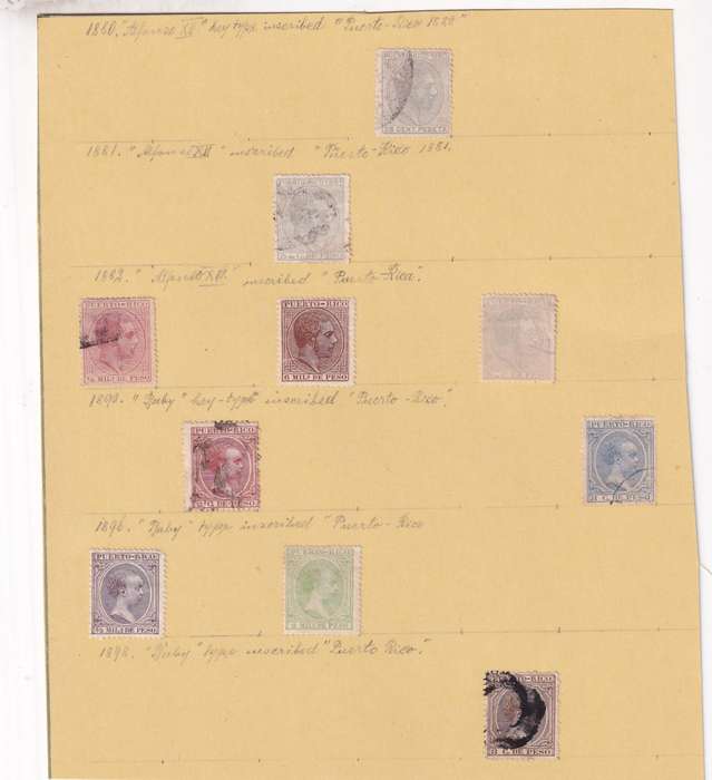 South America (Bolivia, Cuba, Dominica, Colombia,Peru) lot used on 11 scans (stamp adherence