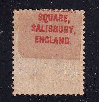India 1882-90 QV 1/2 a (W34) overprinted SPECIMEN , M/H