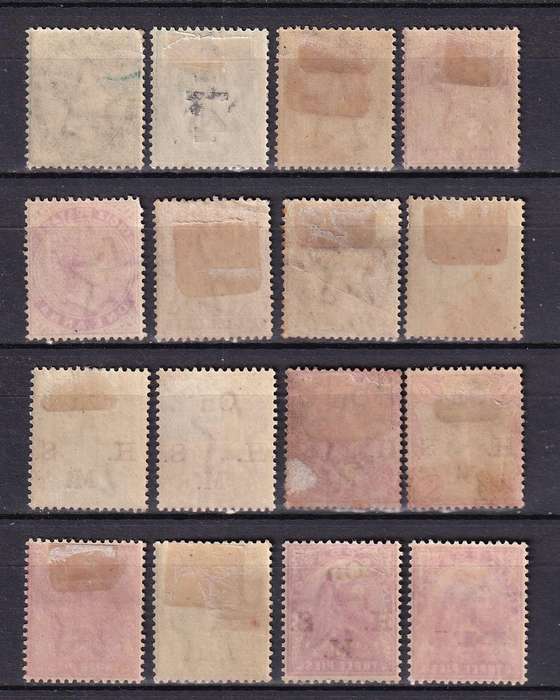 India 1882> QV part sets (W13), M/H        ( SG 84>, CV £95)